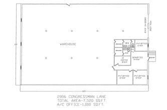 2906-2960 Congressman Ln, Dallas, TX for lease Floor Plan- Image 1 of 1