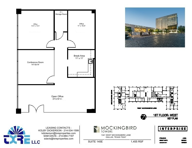 1341 W Mockingbird Ln, Dallas, TX for lease Floor Plan- Image 1 of 1