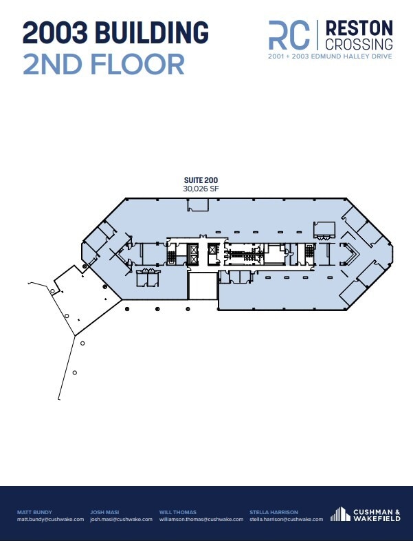 2001 Edmund Halley Dr, Reston, VA for lease Floor Plan- Image 1 of 1