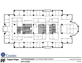 1170 Peachtree St, Atlanta, GA for lease Floor Plan- Image 1 of 1