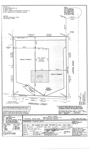 1904 W Pensacola St, Tallahassee, FL for lease - Site Plan - Image 1 of 6