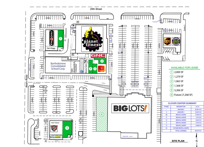 3075 25th St, Columbus, IN for lease - Site Plan - Image 2 of 4