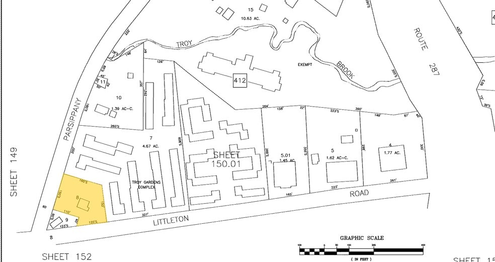 240 Littleton Rd, Parsippany, NJ for sale - Plat Map - Image 3 of 8