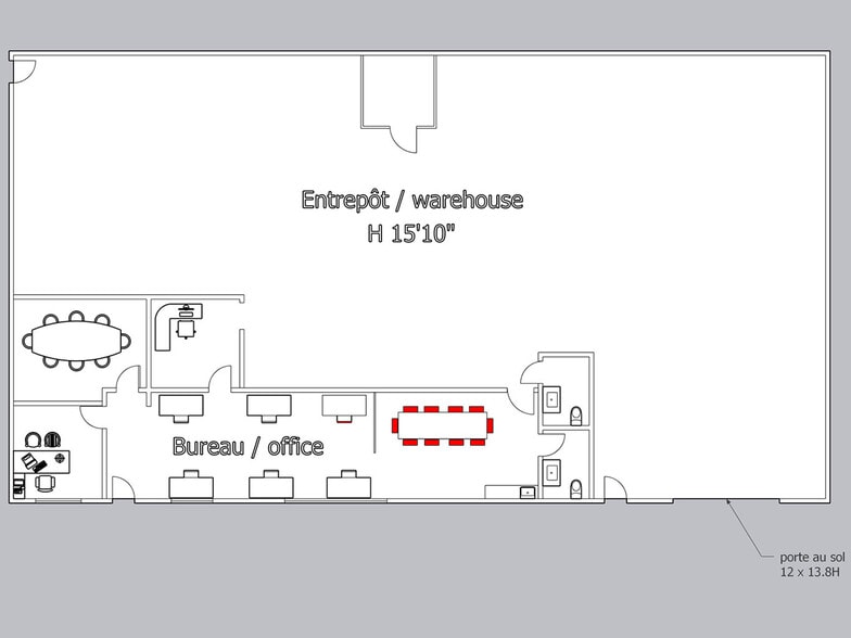 3055 Rue Tebbutt, Trois-Rivières, QC for lease - Floor Plan - Image 2 of 12