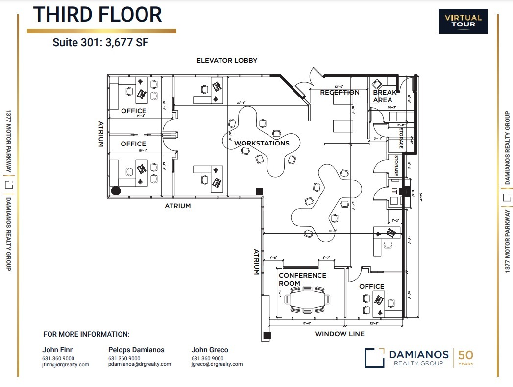 1377 Motor Pky, Islandia, NY for lease Floor Plan- Image 1 of 1