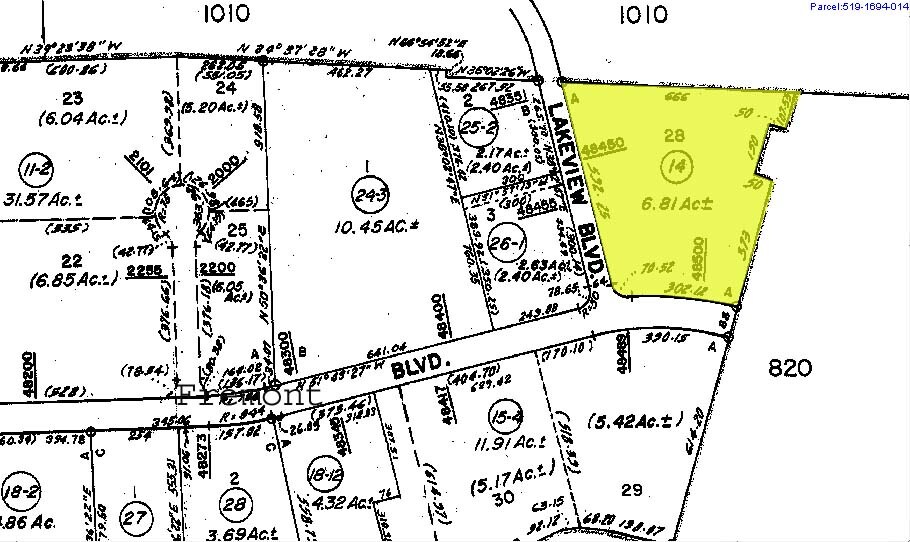 48430-48490 Lakeview Blvd, Fremont, CA for sale Plat Map- Image 1 of 1