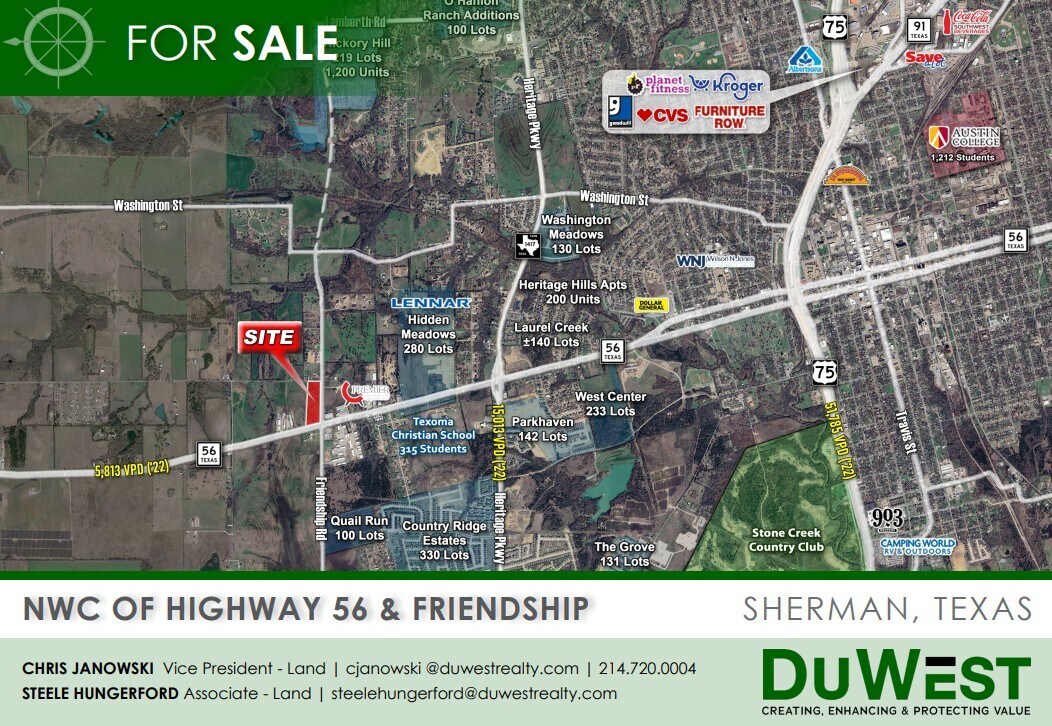 SWC of Pleasant Home Rd & Friendship Rd,, Sherman, TX for sale Building Photo- Image 1 of 1