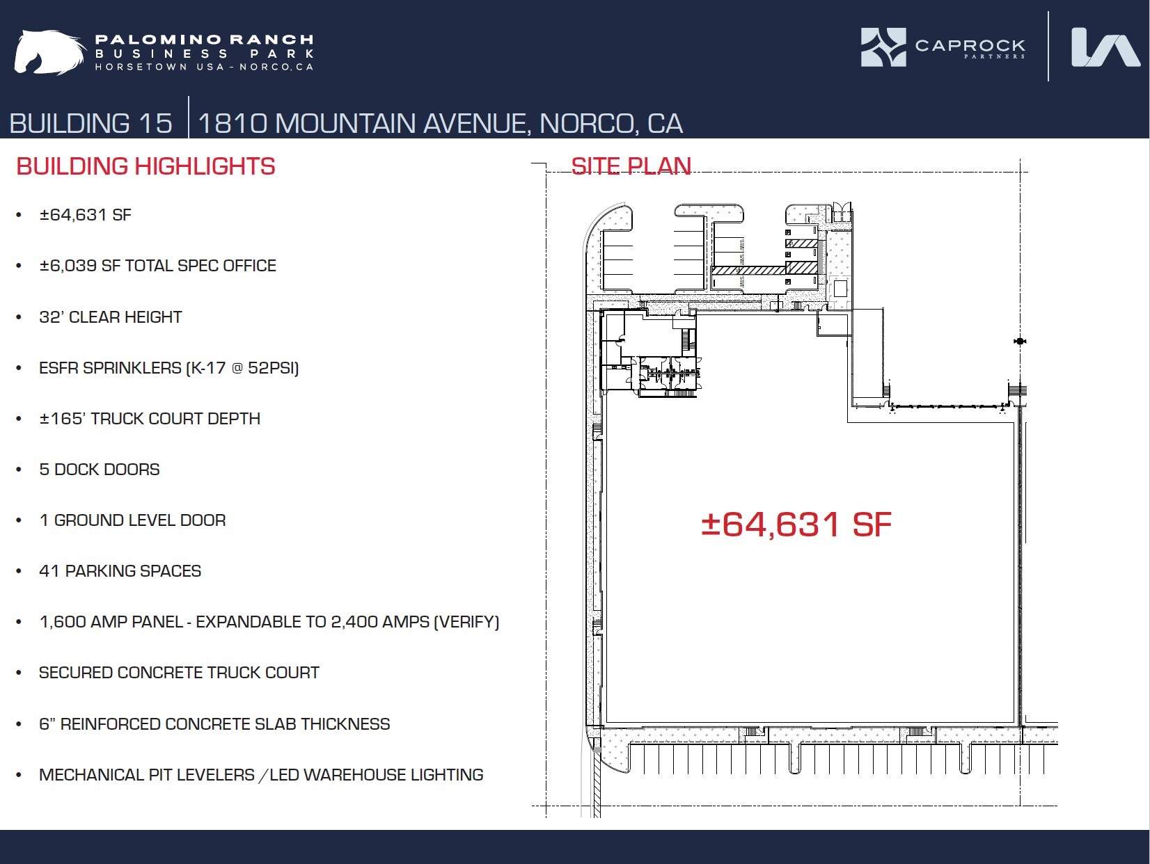 Palomino Ranch, Norco, CA for lease Site Plan- Image 1 of 2