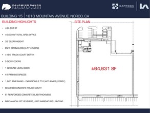 Palomino Ranch, Norco, CA for lease Site Plan- Image 1 of 2