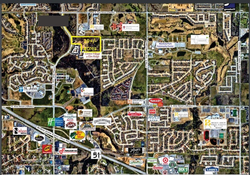 51st St 161st E Avenue Broken Arrow Ok 74012 Centennial Crossing 51st 161st E Ave Elm Loopnet Com