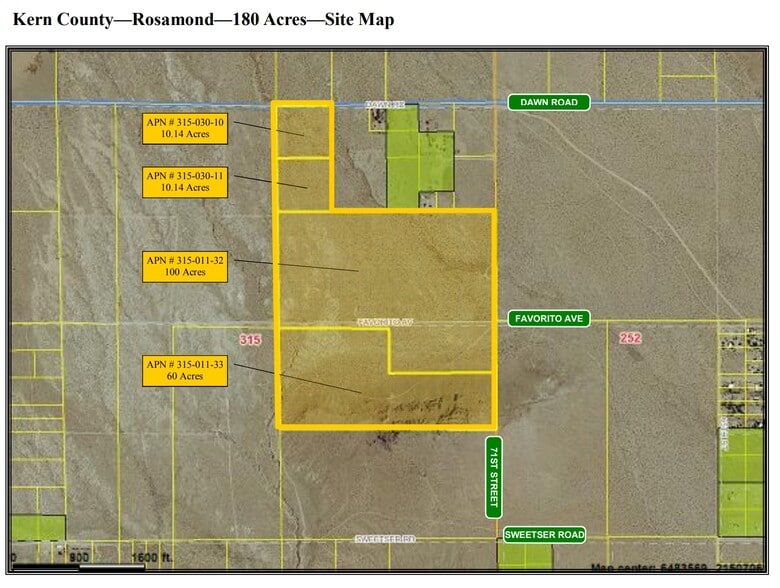 Favorito, Rosamond, CA for sale - Site Plan - Image 1 of 13