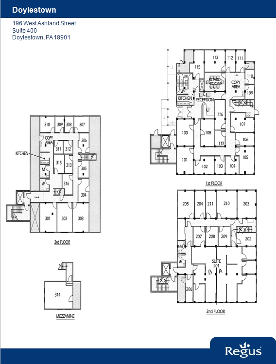 196 W Ashland St, Doylestown, PA for lease Floor Plan- Image 1 of 1