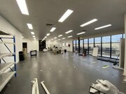 Open plan office with natural light