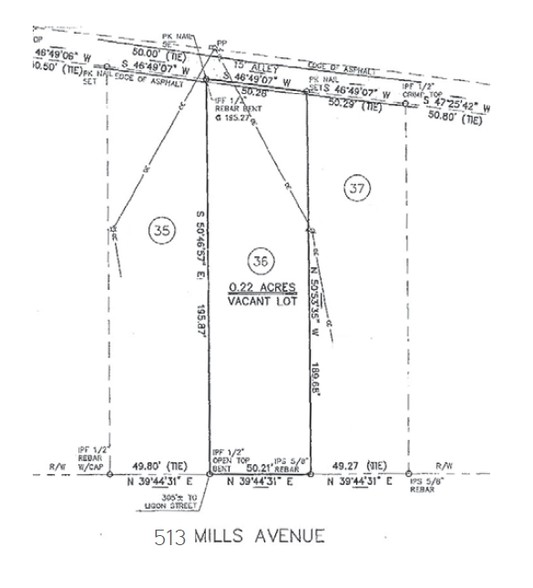 511-515 Mills Ave, Greenville, SC for sale - Site Plan - Image 2 of 3