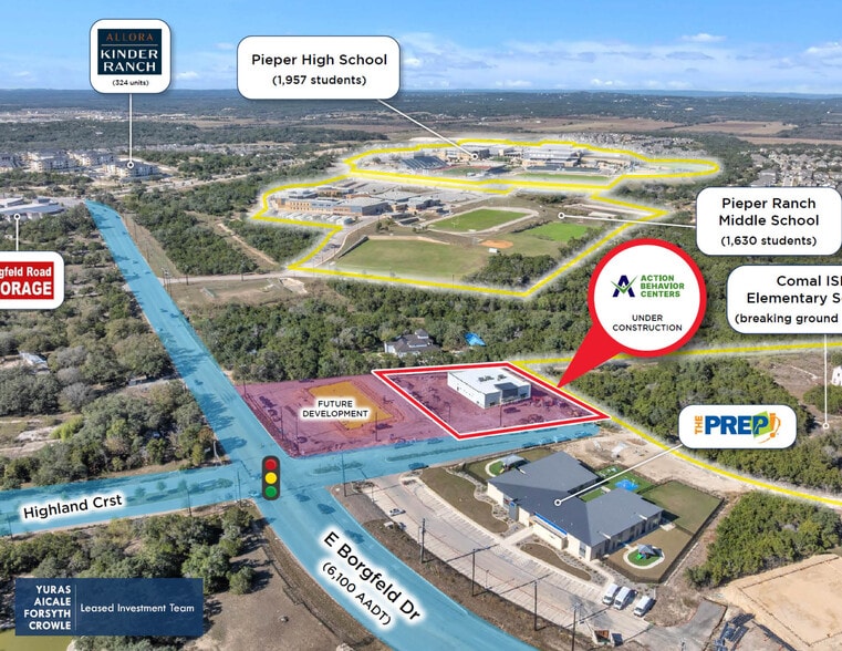 1611 E Borgfeld Dr, San Antonio, TX for sale - Aerial - Image 2 of 6