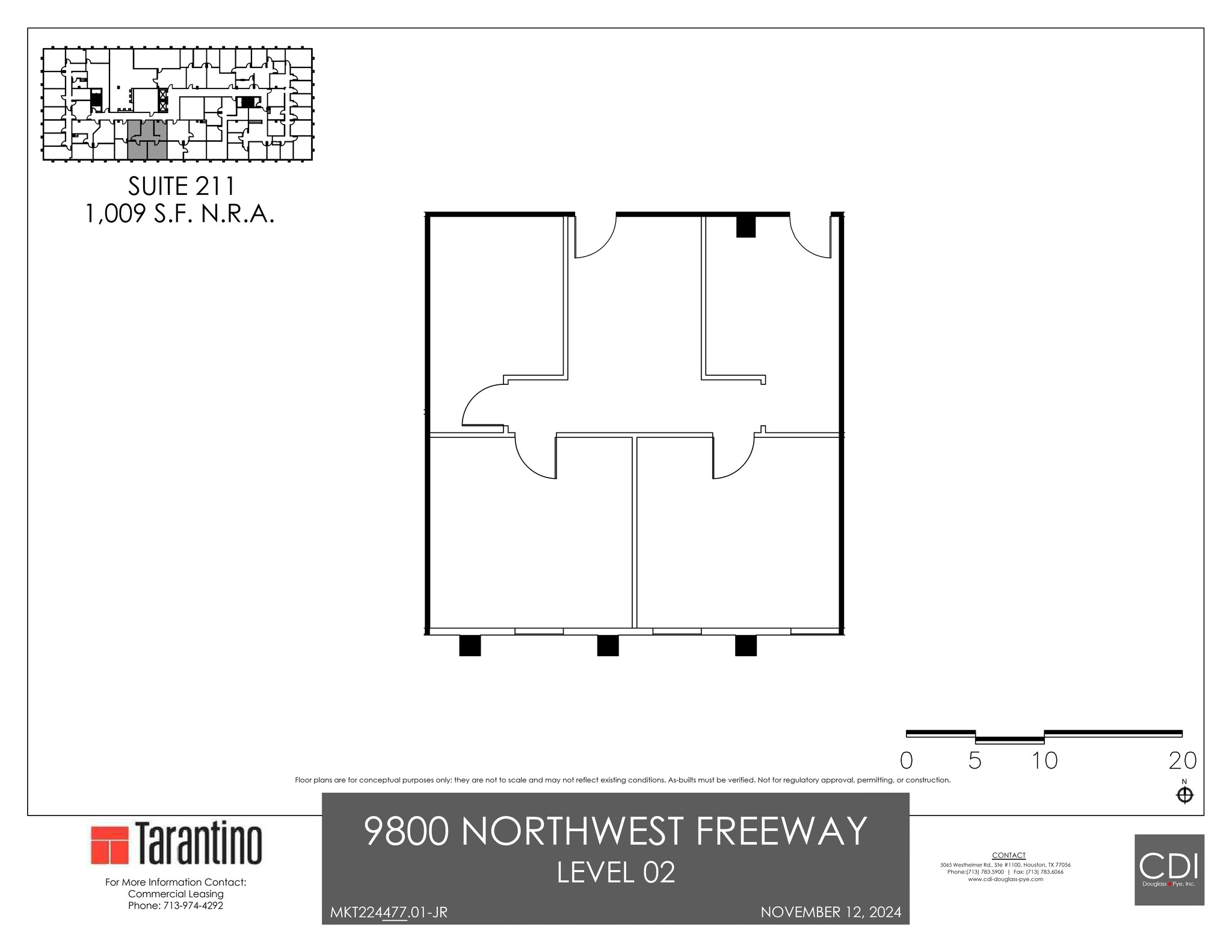 9800 Northwest Fwy, Houston, TX for lease Site Plan- Image 1 of 1