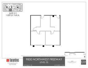 9800 Northwest Fwy, Houston, TX for lease Site Plan- Image 1 of 1