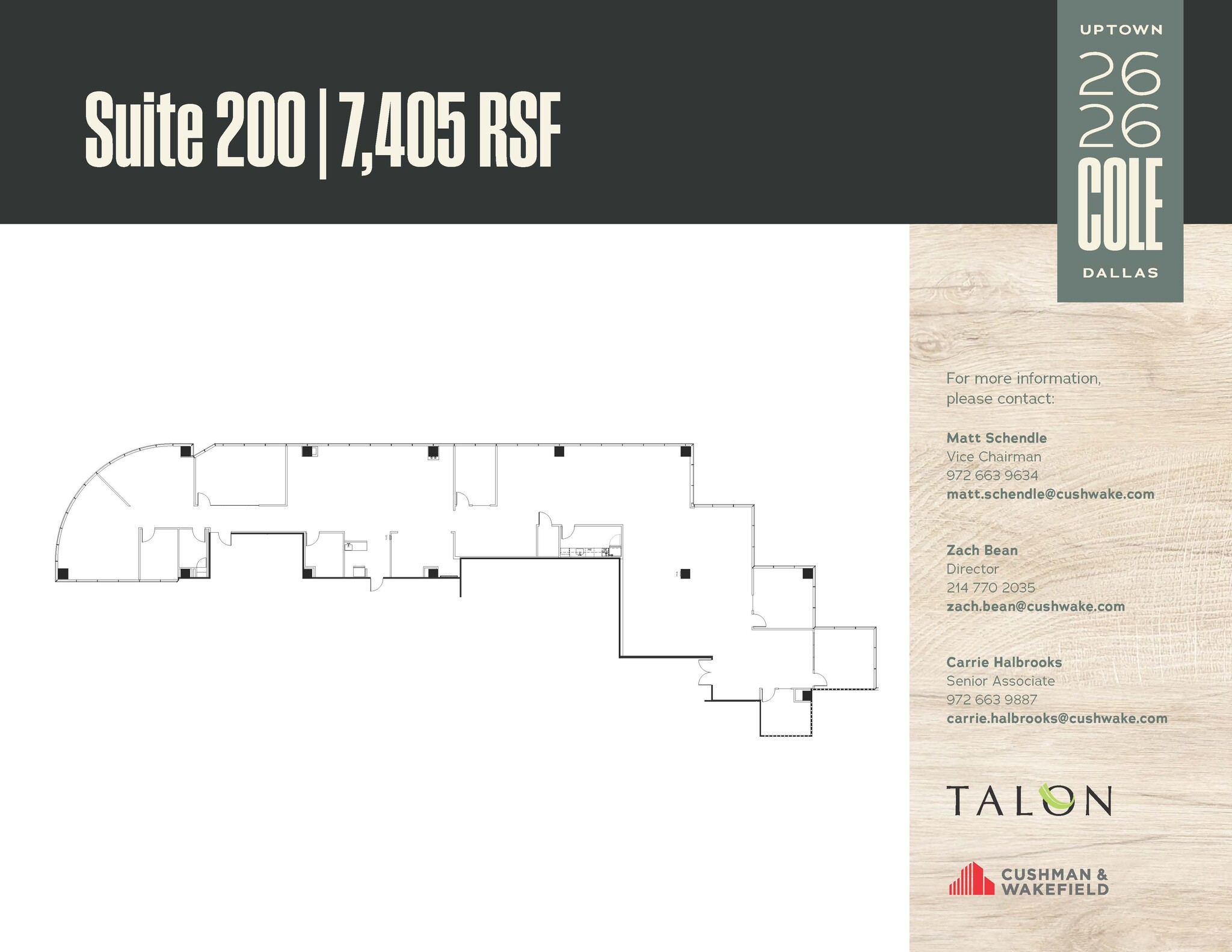 2626 Cole Ave, Dallas, TX for lease Floor Plan- Image 1 of 1