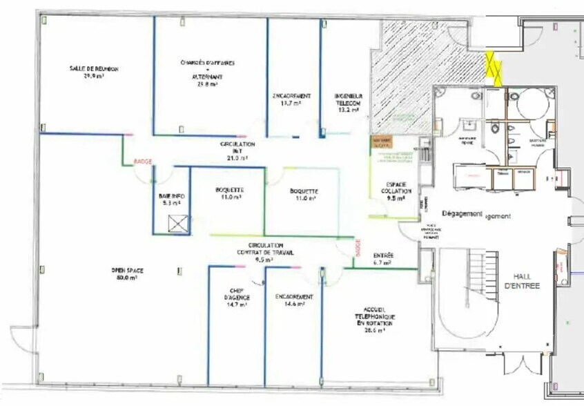 Office in Mérignac for lease - Floor Plan - Image 3 of 4