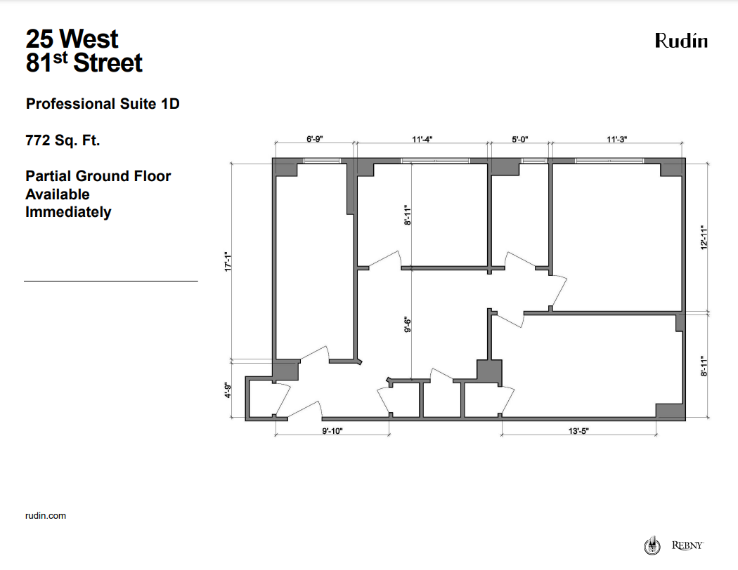 25 W 81st St, New York, NY for lease Floor Plan- Image 1 of 1