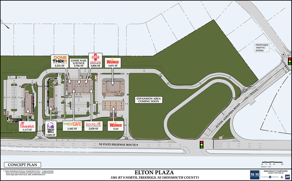 3301 US Highway 9, Freehold, NJ for lease - Site Plan - Image 2 of 5