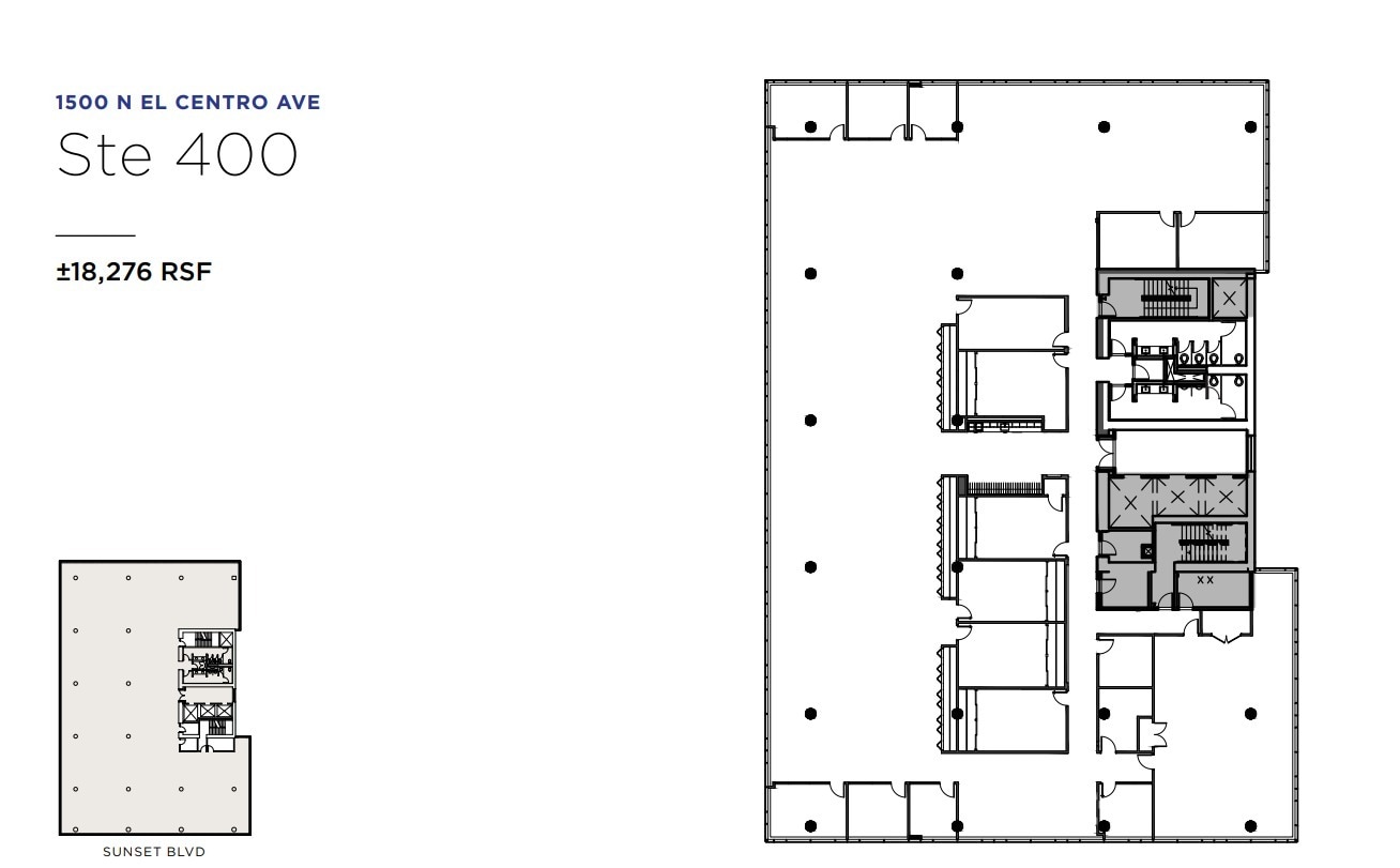 1500 N El Centro Ave, Los Angeles, CA for lease Floor Plan- Image 1 of 1