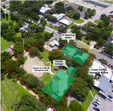 7 N Main St, Salado, TX - aerial  map view