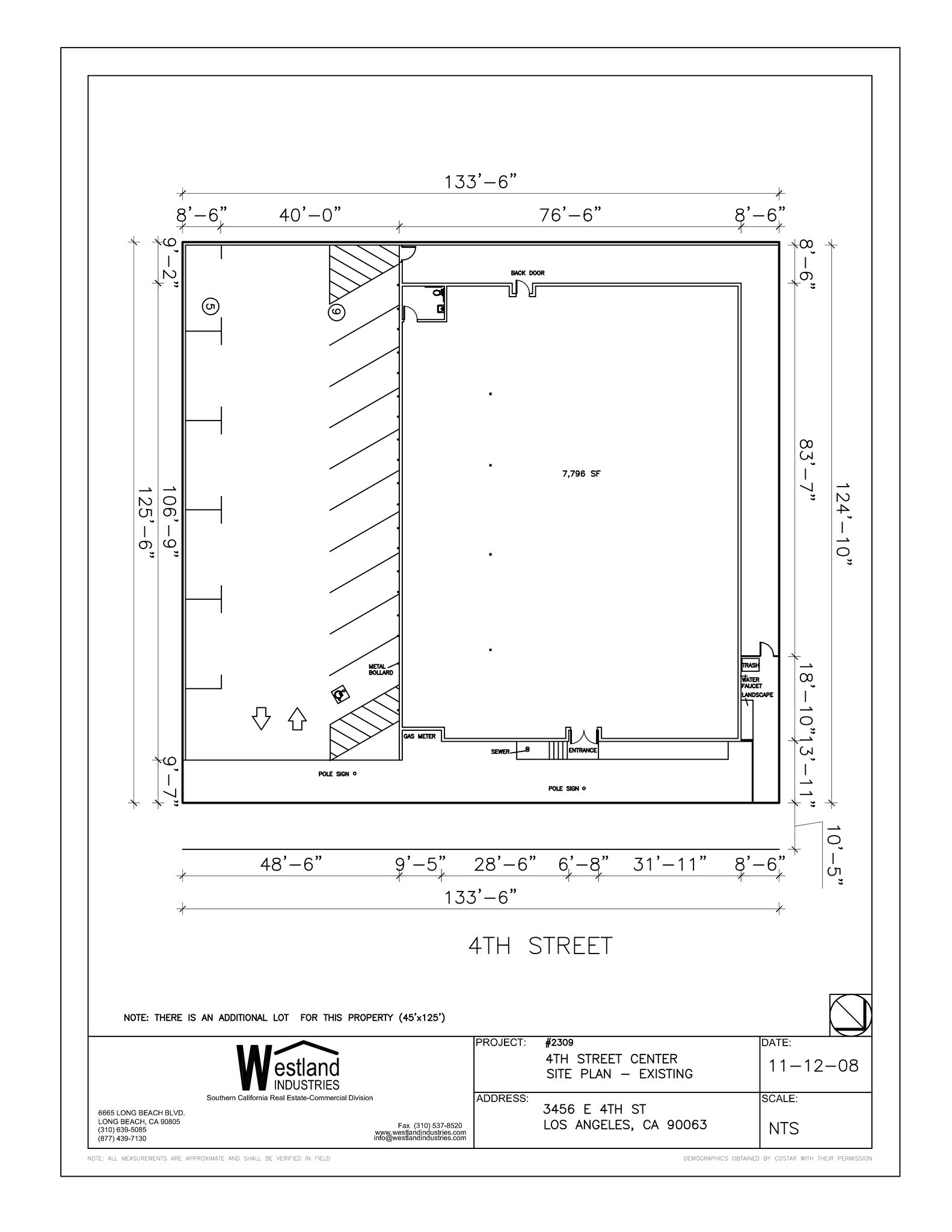 3456 E 4th St, Los Angeles, CA for lease Site Plan- Image 1 of 3