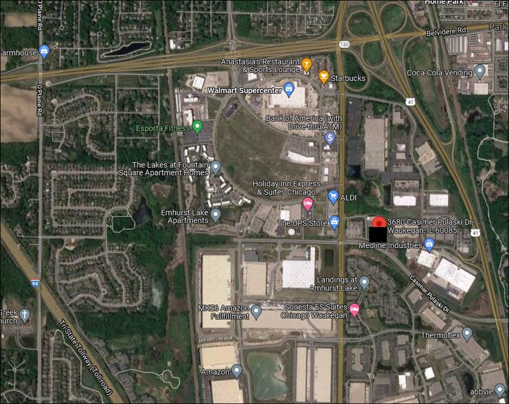 3680 Casimer Pulaski Memorial Dr, Waukegan, IL for sale - Aerial - Image 2 of 6