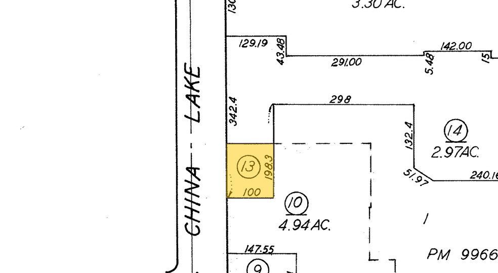 700 N China Lake Blvd, Ridgecrest, CA for lease - Plat Map - Image 2 of 3