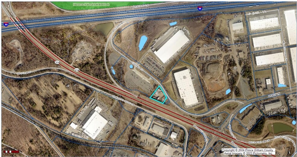 7404 Cushing Rd, Manassas, VA for lease - Aerial - Image 2 of 11