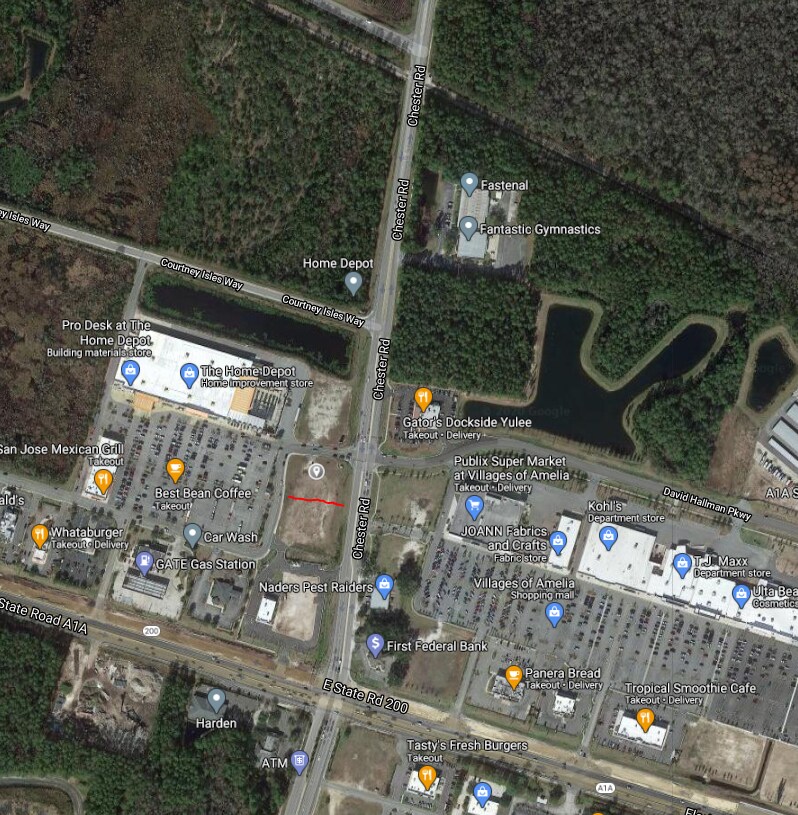 Chester Rd, Yulee, FL 32097 Retail OutParcel in Front of Home Depot