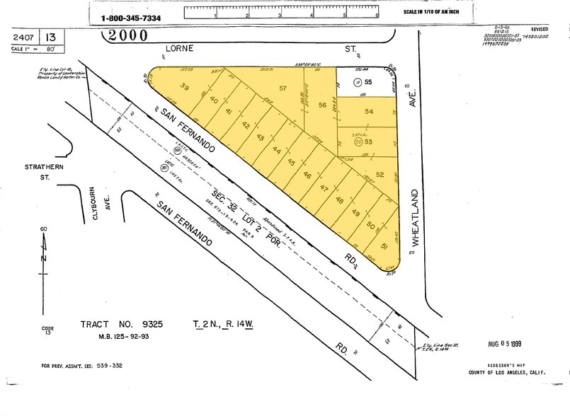 7900-7990 San Fernando Rd, Sun Valley, CA for lease - Plat Map - Image 3 of 3