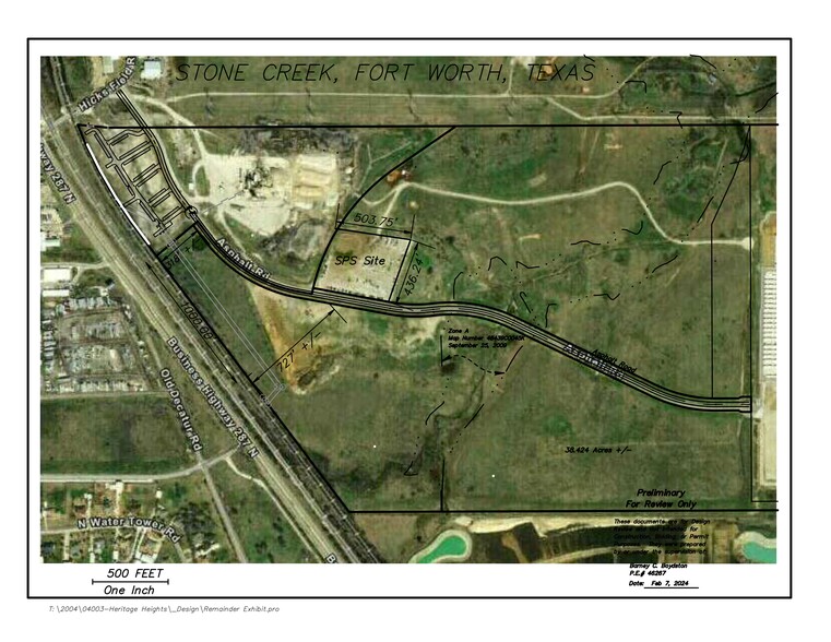 10010 Hicks Field Rd, Fort Worth, TX for lease - Site Plan - Image 3 of 3