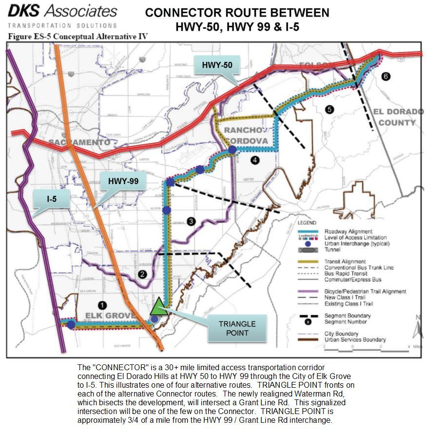 Grant Line Rd & Waterman Rd, Elk Grove, CA 95624 Triangle Point