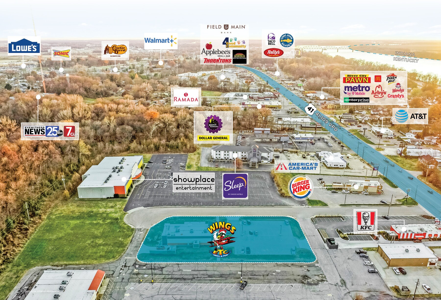 401 Walker Dr, Henderson, KY 42420 Wings ETC