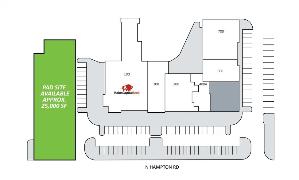 2010 N Hampton Rd, DeSoto, TX for lease - Site Plan - Image 3 of 3