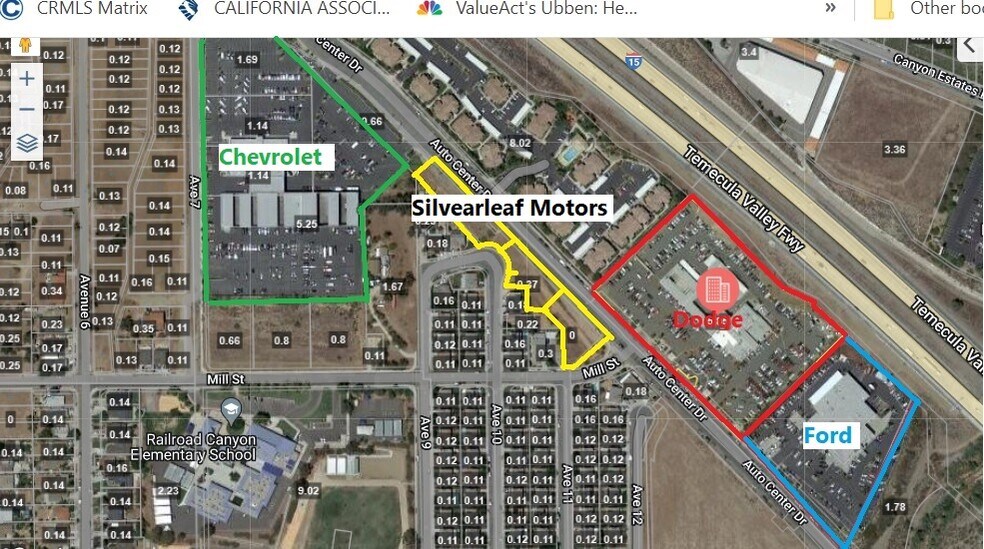 NWC Mill st. and Auto Center Dr., Lake Elsinore, CA 92530 Silver Leaf