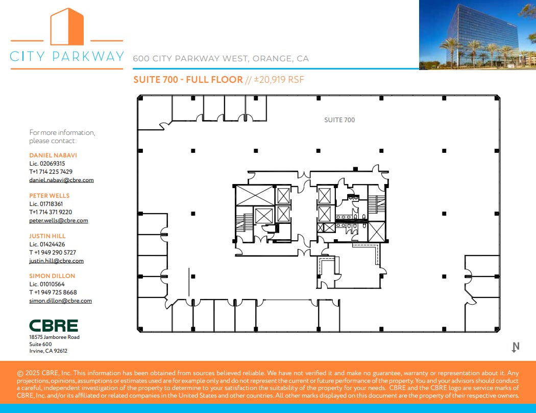 600 City Pky W, Orange, CA for lease Floor Plan- Image 1 of 1
