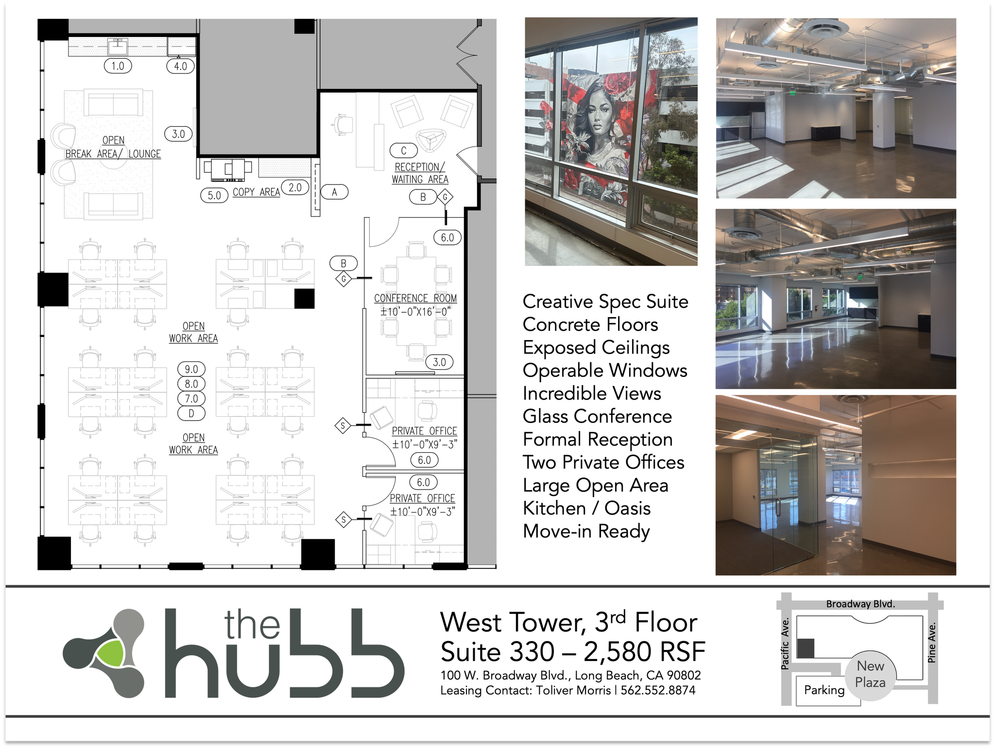 100 W Broadway, Long Beach, CA for lease Floor Plan- Image 1 of 4