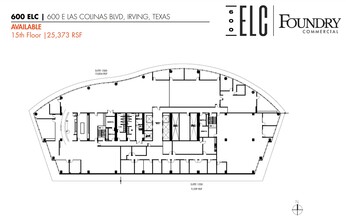 600 E Las Colinas Blvd, Irving, TX for lease Floor Plan- Image 1 of 1