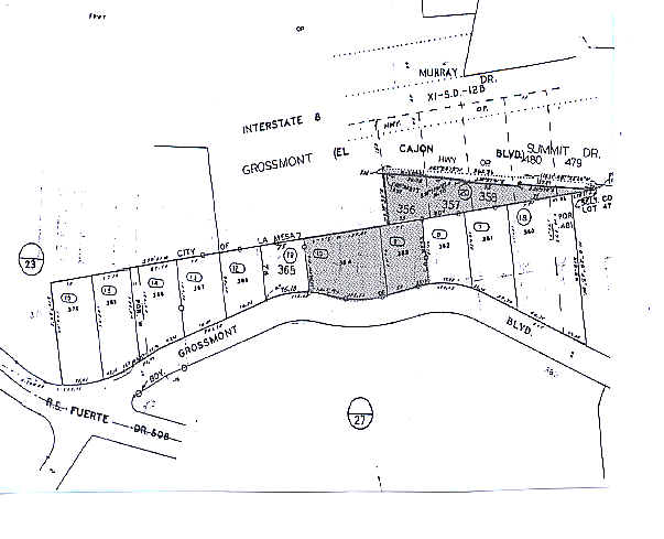 9461 Grossmont Summit Dr, La Mesa, CA for lease - Plat Map - Image 2 of 31