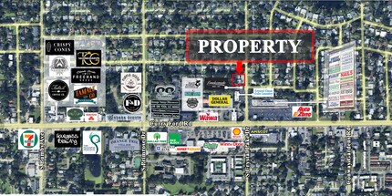 1318-1320 S Crystal Lake Dr, Orlando, FL - AERIAL map view