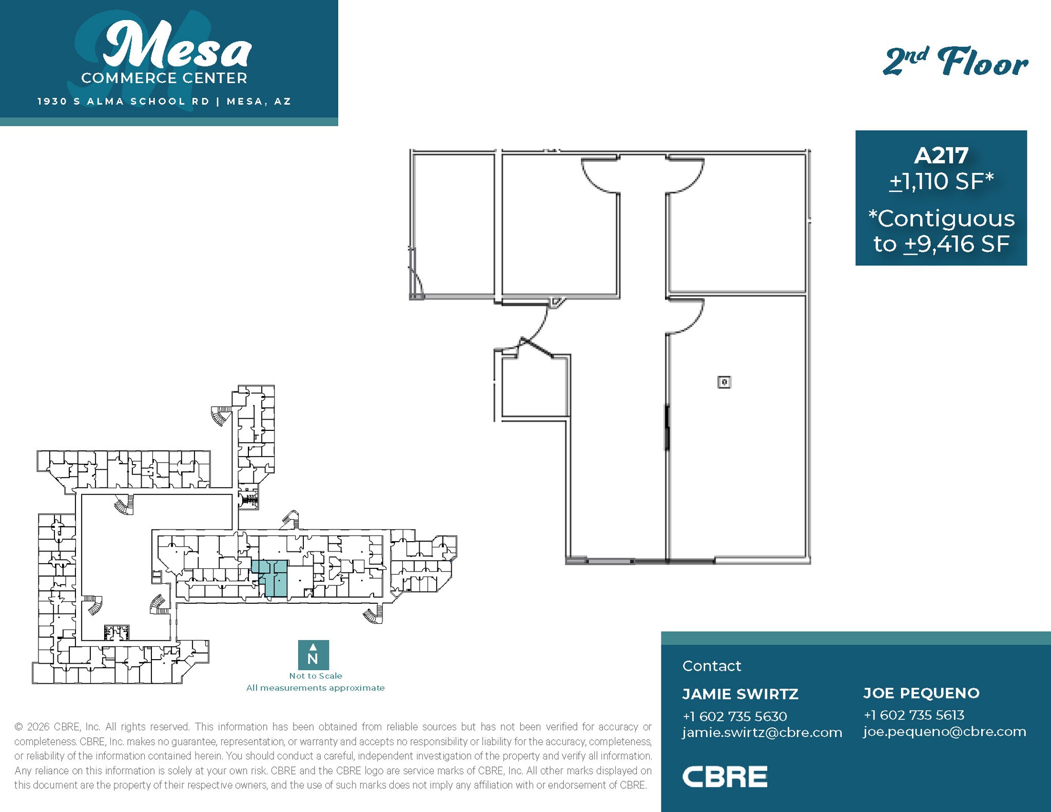 1930 S Alma School Rd, Mesa, AZ for lease Floor Plan- Image 1 of 8