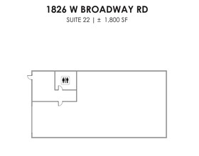 1826 W Broadway Rd, Mesa, AZ for lease Floor Plan- Image 1 of 1