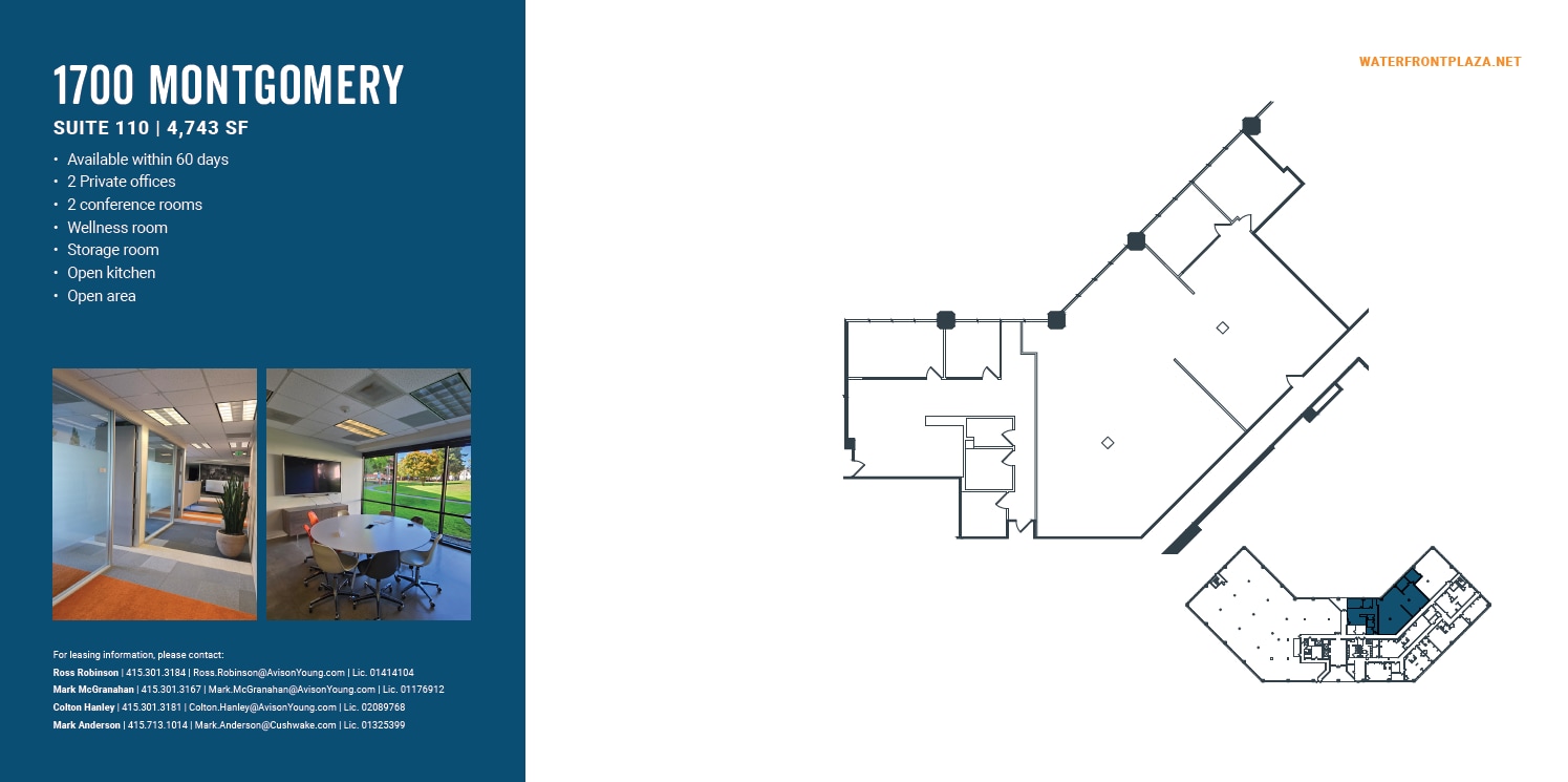1700 Montgomery St, San Francisco, CA for lease Floor Plan- Image 1 of 1