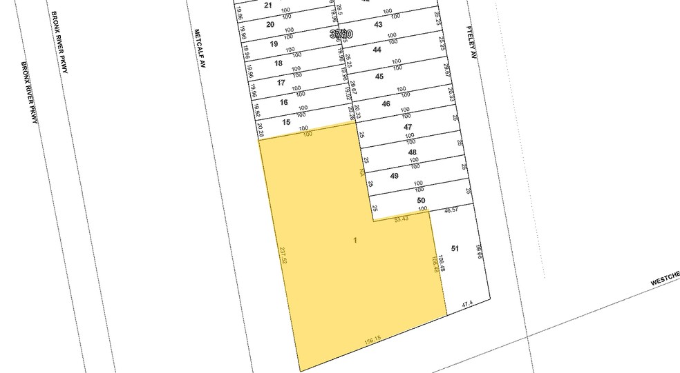 1675 Westchester Ave, Bronx, NY for lease - Plat Map - Image 2 of 5