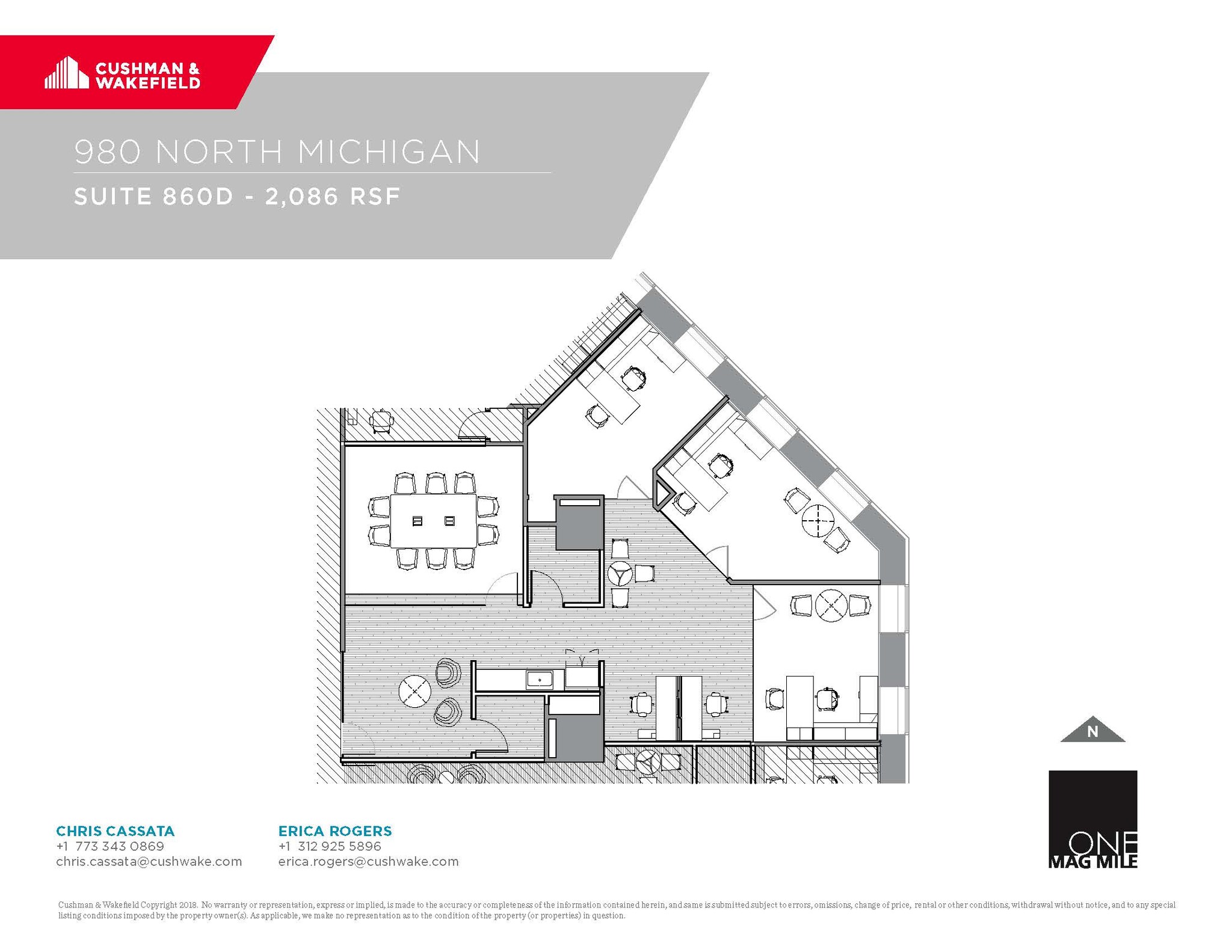 980 N Michigan Ave, Chicago, IL for lease Floor Plan- Image 1 of 1