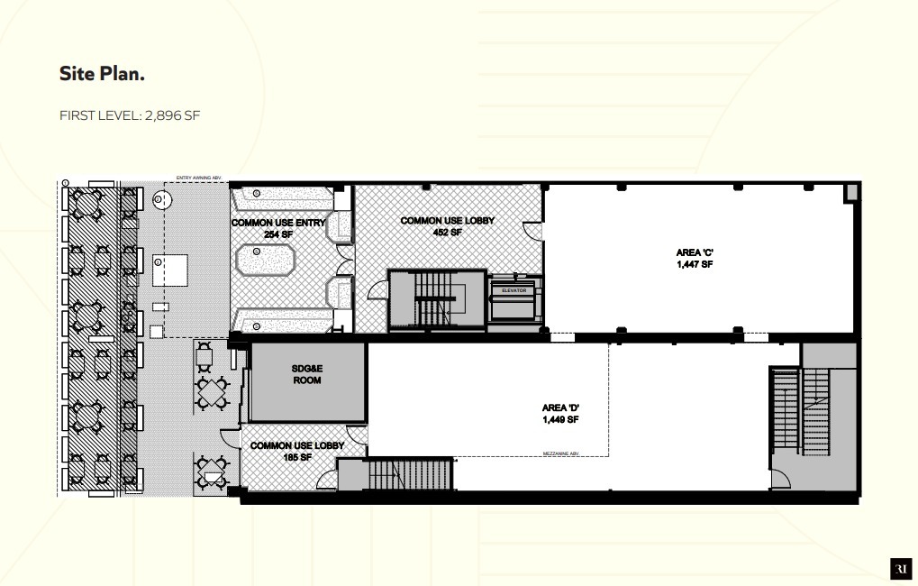 939 5th Ave, San Diego, CA for lease Floor Plan- Image 1 of 1