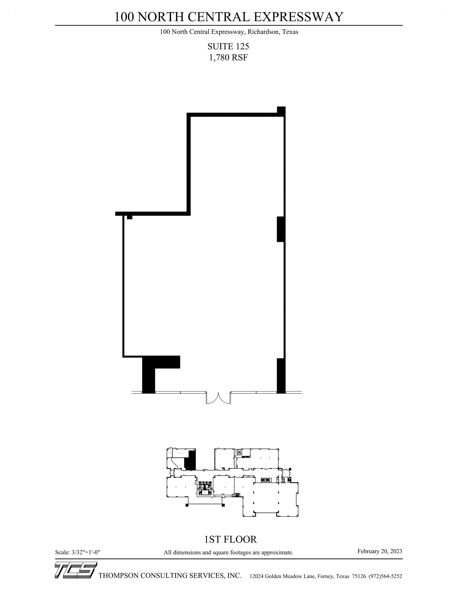 100 N Central Expy, Richardson, TX for lease Site Plan- Image 1 of 1